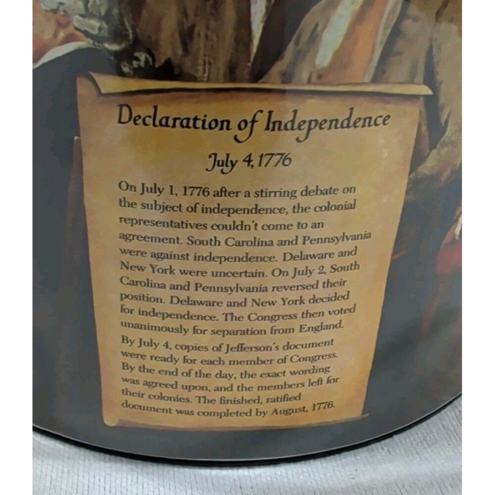 Vintage Thermo-Serv West Bend Ice Bucket Declaration of Independence, July 4th - Picture 2 of 11